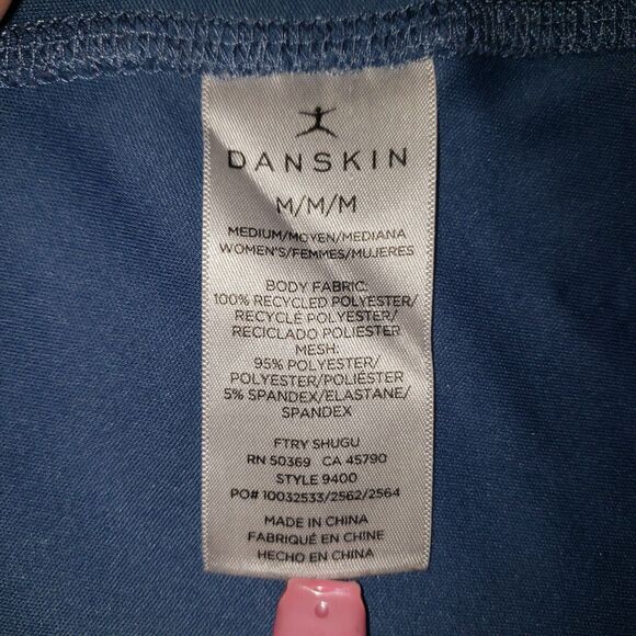 DANSKIN Blue Tank Top Womens Size Medium - Picture 6 of 8